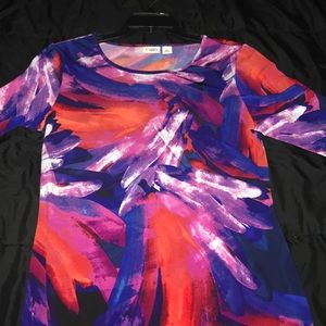 Blue and purple dress